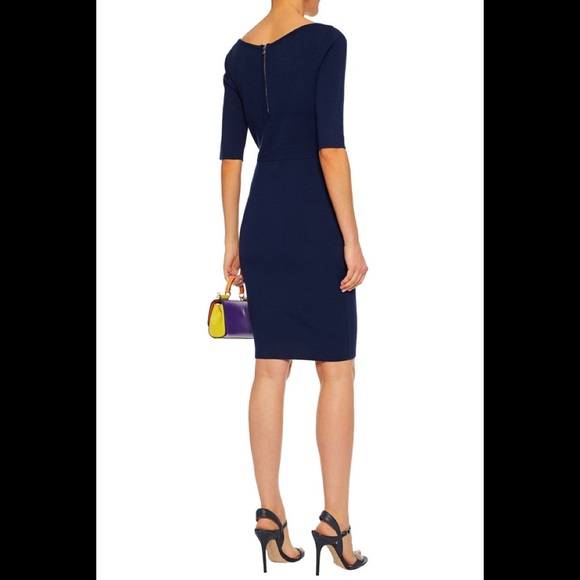 Milly “Claire” Navy Blue Knit 3/4 Sleeve Dress - Picture 2 of 4